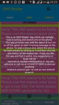 Incoming SMS Reader 4 تصوير الشاشة