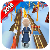 Frozen Subway Ice princess : Run in Snow land icon
