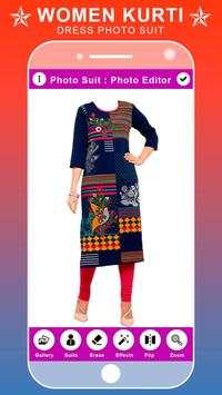 Women Kurti Dress Photo Suit Editor screenshot 1
