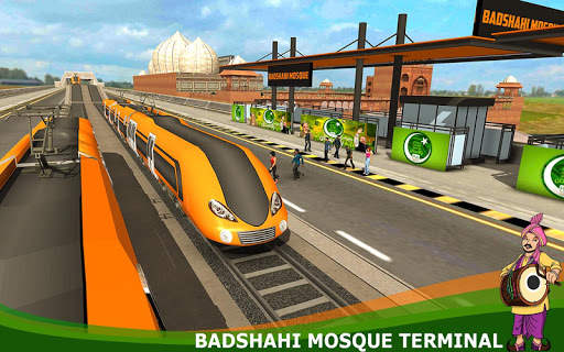 Orange Line Metro Train Game: New Train Simulator screenshot 6