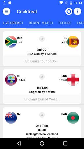 Cricktreat - Live Cricket Score screenshot 3
