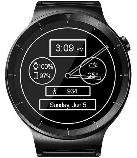 Polished Style HD Watch Face & Clock Widget screenshot 17