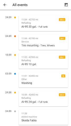 MyCar - Expenses 3 تصوير الشاشة