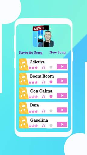 Dady Yankee Piano Game screenshot 1