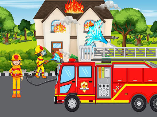 Firefighter Rescue Truck Games screenshot 16