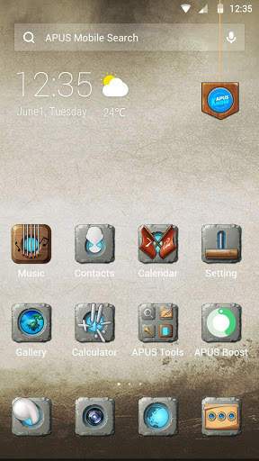 New Simple Stone Age APUS launcher screenshot 1