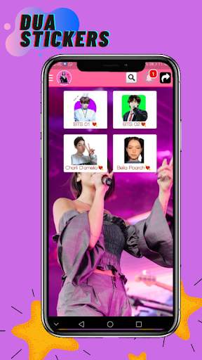 Dua Lipa Stickers for WhatsApp Fans Free screenshot 5