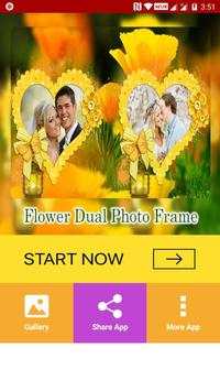Flower Dual Photo Frames 1 تصوير الشاشة