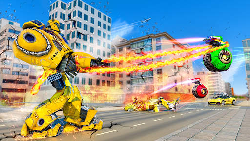 Taxi Robot Car Transformation screenshot 1