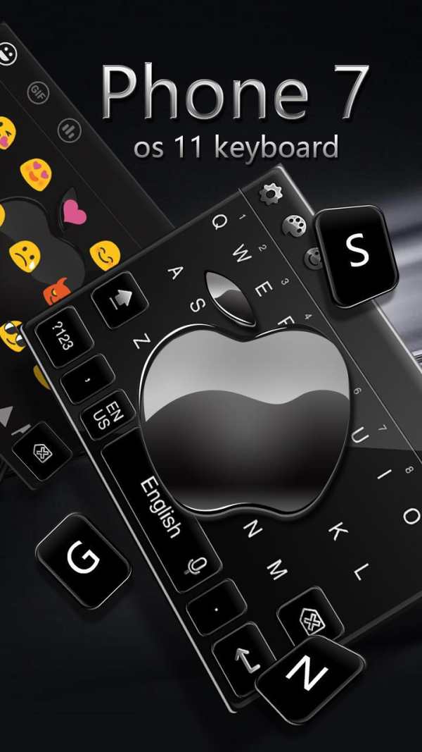 Keyboard for Phone 7 Jet Black screenshot 2