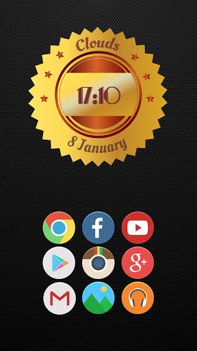 Golden Clocks - Zooper Widget screenshot 8