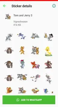 Tom and Jerry Tamil Sticker screenshot 2