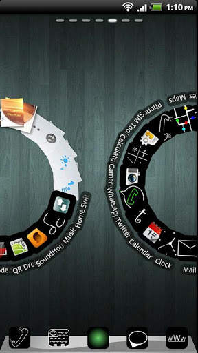 Black Go Launcher EX Theme screenshot 2
