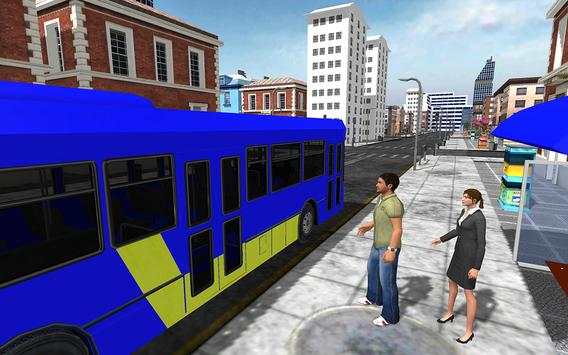 Crazy City Bus Coach Simulator Driving Mania 3D screenshot 4