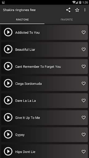 Shakira ringtones free screenshot 5