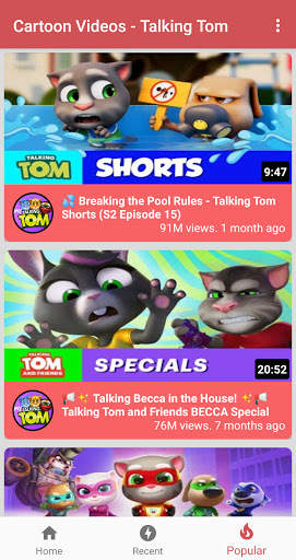 Cartoon Videos - Talking Tom Cartoon Videos screenshot 4