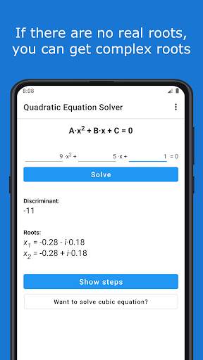 Quadratic Equation Solver screenshot 4