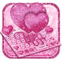 Glitter Love Heart Keyboard logo