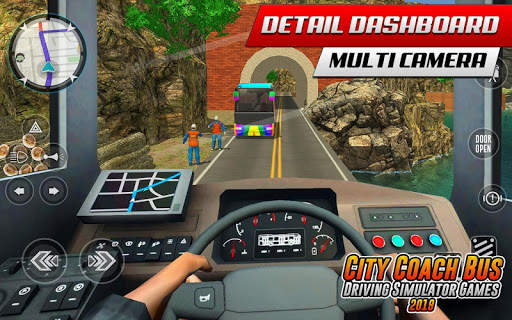 Coach Bus Hill Road Simulator- Free Euro Bus Games скриншот 1