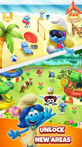 Smurfs Bubble Shooter Story 4 تصوير الشاشة