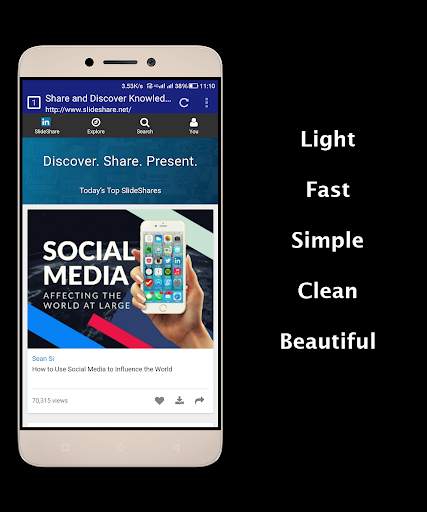 Web Browser- Light & Fast screenshot 1