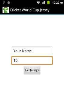 Cricket World cup 2015 Jersey screenshot 3