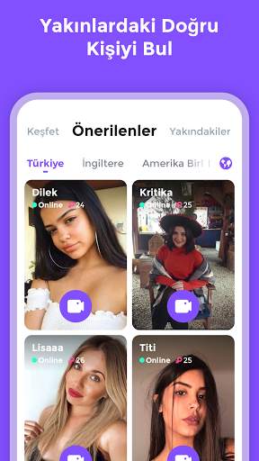 CuteU- Görüntülü Sohbet, Yeni Arkadaşlar Edin screenshot 6