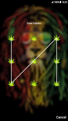 Rasta Pattern Lock Screen screenshot 2