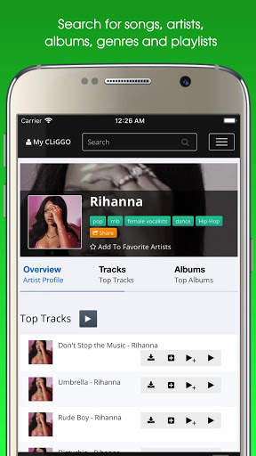 CLiGGO MUSIC – Free Music & Radio App screenshot 4
