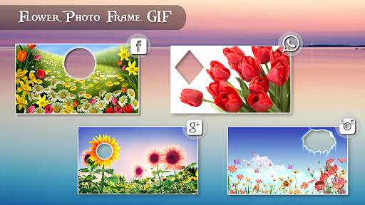 Rose Flower GIF Photo Frame Editor screenshot 2