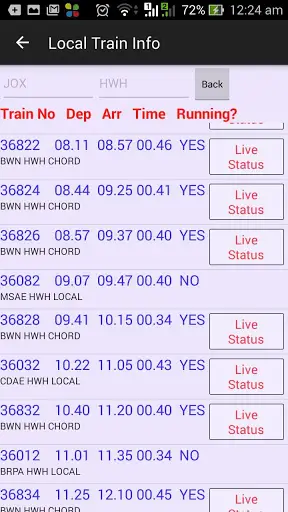 Local Train Running Status screenshot 3