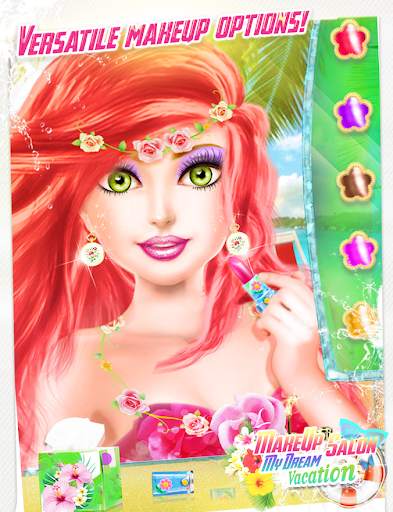 MakeUp Salon My Dream Vacation - Fashion Girl Game screenshot 2