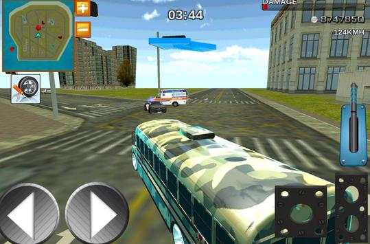 Bus 3D Driver Tentara Duty Sim screenshot 1