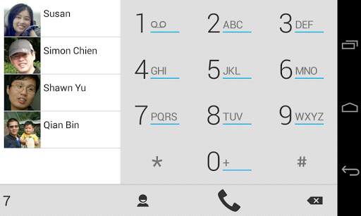 exDialer Light ICS Theme screenshot 4