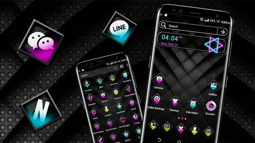 Black Neon Theme Launcher screenshot 5