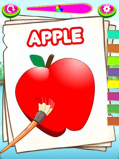 Fruit coloring Book Game : Painting & Drawing screenshot 3