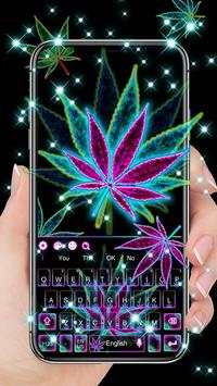 Glow Rasta Weed keyboard screenshot 1