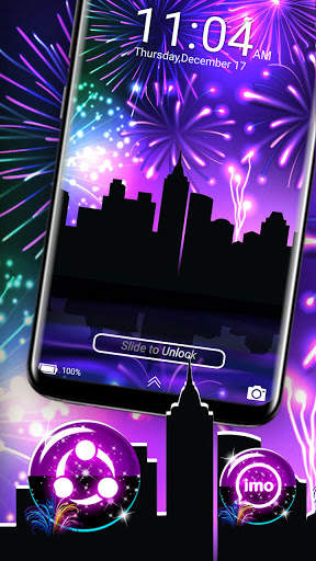New Year Fireworks Theme screenshot 4
