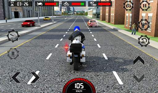 Police Bike Crime Patrol Squad: Gangster Car Chase screenshot 8