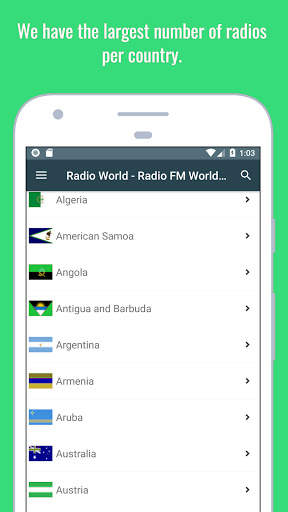 Radio and Music - Free Live FM Player for android! screenshot 1