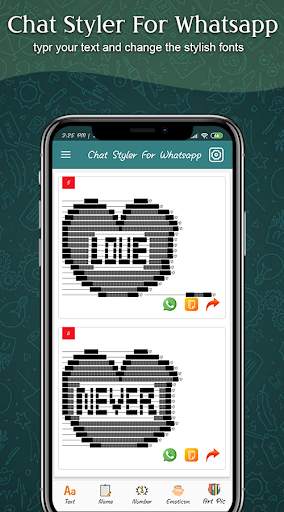 Chat Styler for Whatsapp :Cool Font & Stylish Text screenshot 7