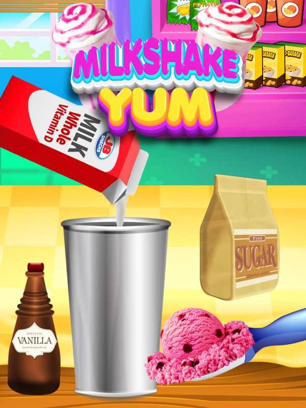 Milkshake Yum - Kids Frozen Desserts Games FREE screenshot 2