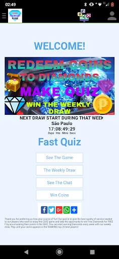 Free Diamonds Fire 💎 screenshot 2