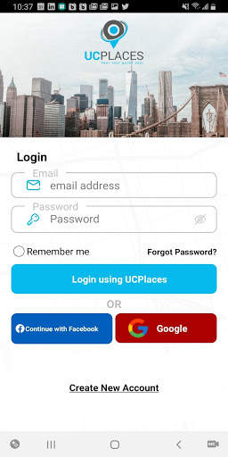 UCPlaces, the tour guide app. screenshot 2