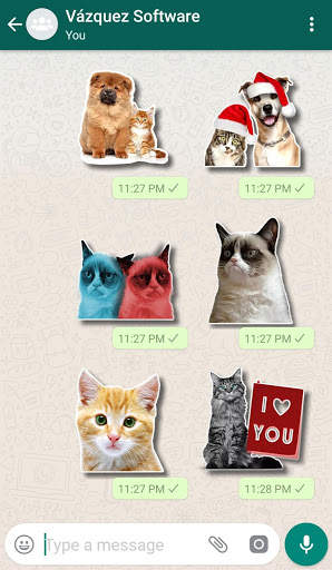 WAStickerApps Cats screenshot 4