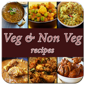 Veg &amp; NonVeg Recipes icon
