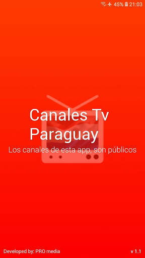 Canales Tv, Paraguay screenshot 1