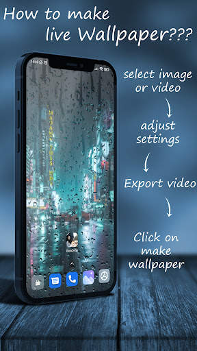 Rain Effect Video Maker and li screenshot 1