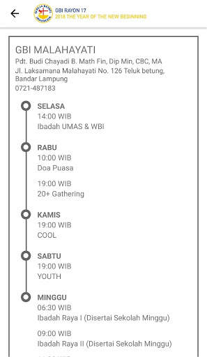 GBI Rayon 17 Lampung screenshot 5