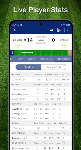 Scores App: College Football 5 تصوير الشاشة